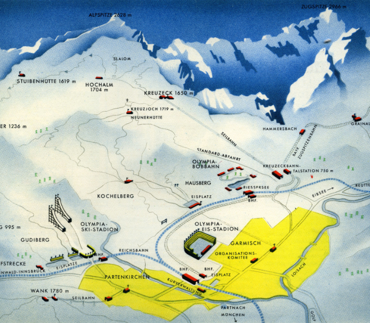 Olympia-Austragungsorte von 1936
