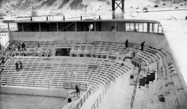Neubau des Olympia-Eisstadions