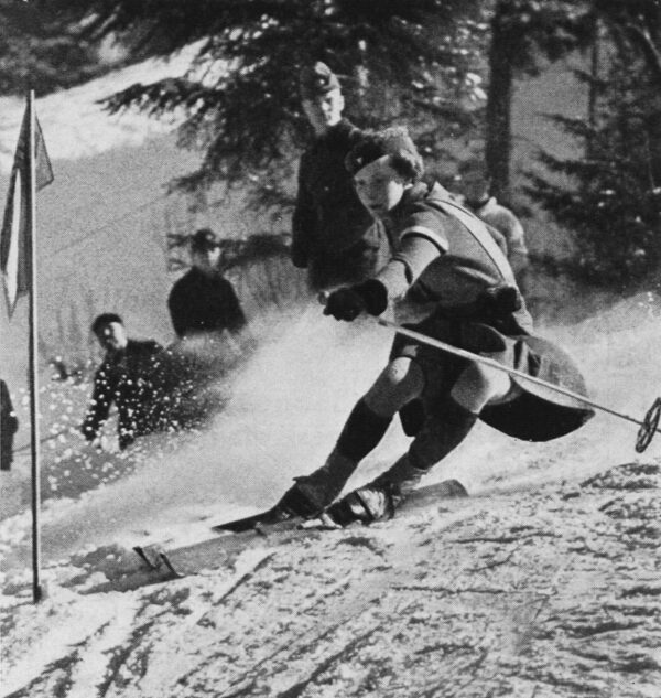 Holländische Skifahrerin Gratia Baroness Schimmelpenninck van der Oye