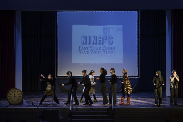 Schauspieler auf der Bühne