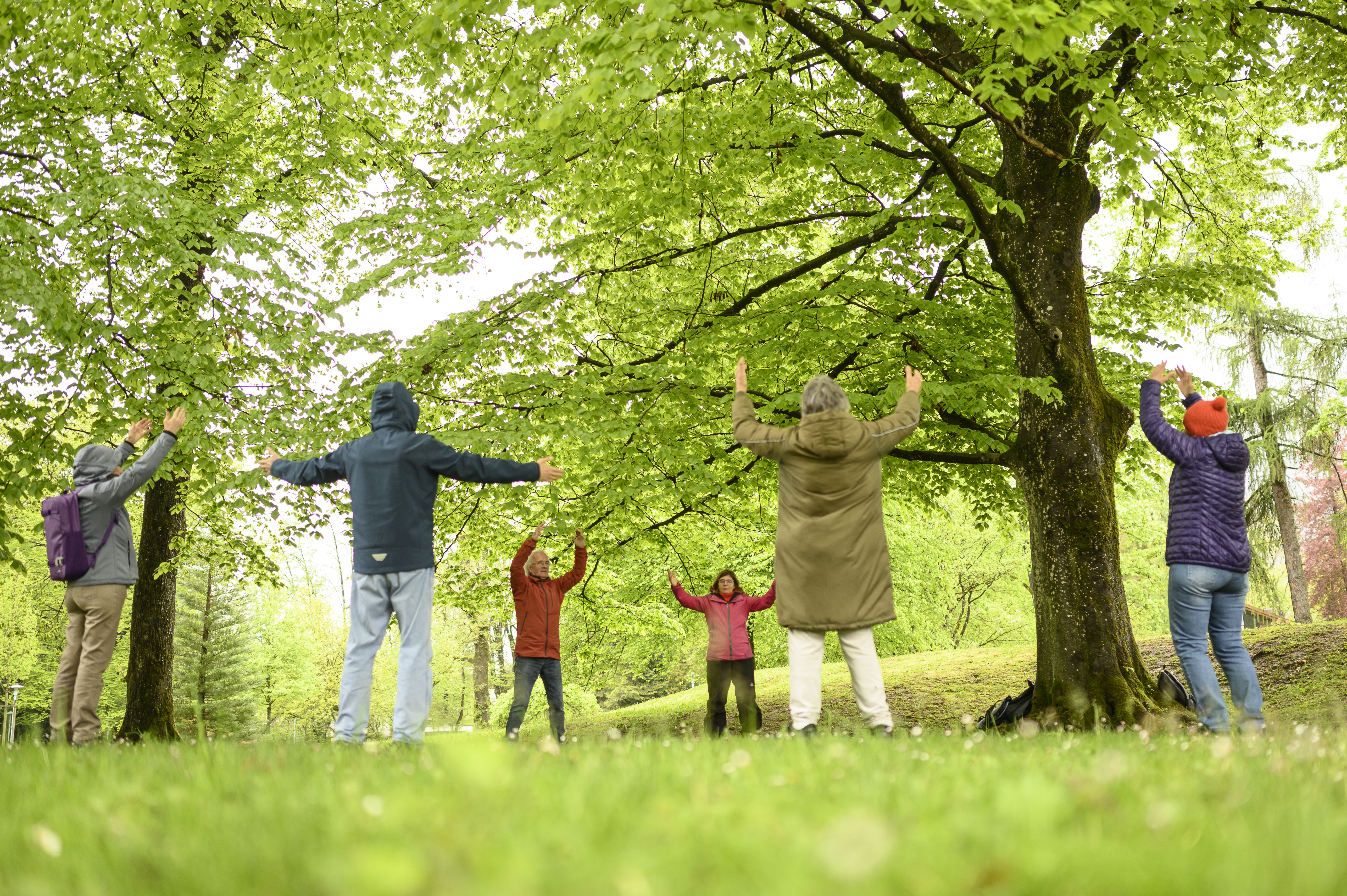 Meditation in Bewegung im Michael Ende Kurpark